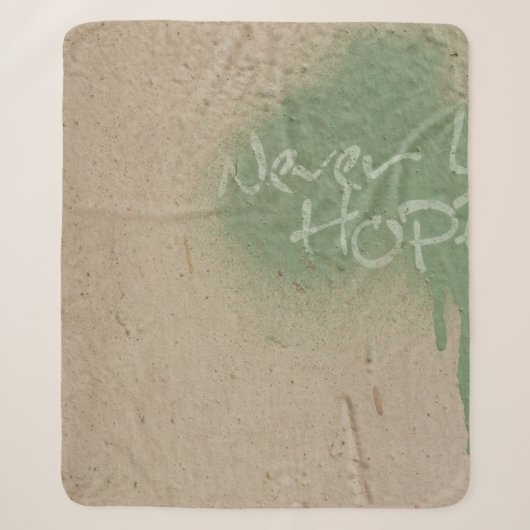 Graffiti citeert hoop-inspiratie sherpa deken (Voorkant)