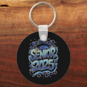 Graffiti CL van 2025 Senior 2025 Afstuderen Terug Sleutelhanger (Voorkant)