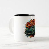 Graffiti Classic Car Mug Tweekleurige Koffiemok (Voorkant links)