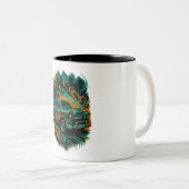 Graffiti Classic Car Mug Tweekleurige Koffiemok (Voorkant rechts)