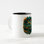 Graffiti Classic Car Mug Tweekleurige Koffiemok (Voorkant links)