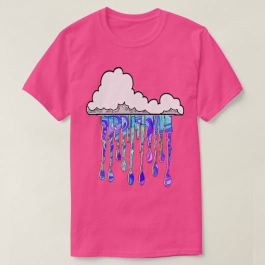 Graffiti Cloud Paarse kunst van LowEndGraphics 1 T-shirt (Design voorkant)
