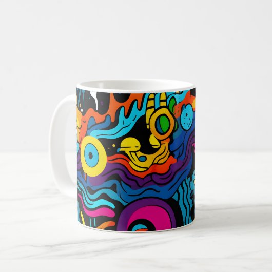 Graffiti Coffee Mok (Voorkant links)