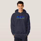 Graffiti Colorado Rocky Mountains en Wildbloemen Hoodie (Voorkant volledig)