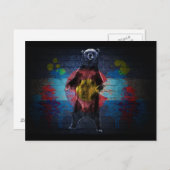 Graffiti Colorado vlag grunge beer briefkaart (Voorkant / Achterkant)