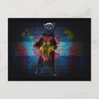 Graffiti Colorado vlag grunge beer briefkaart