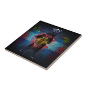 Graffiti Colorado vlag grunge keramische wandtegel Tegeltje (Zijkant)