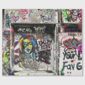 Graffiti Cool Decorative Urban Street Grunge Art Cadeaupapier (Vlak)