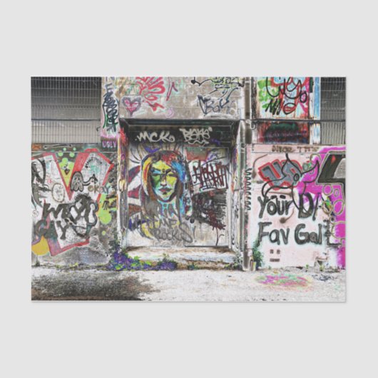 Graffiti Cool Decorative Urban Street Grunge Art Tissuepapier (Voorkant)