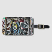 Graffiti Cool Modern Urban Street Art Bagagelabel (Voorkant (horizontaal))
