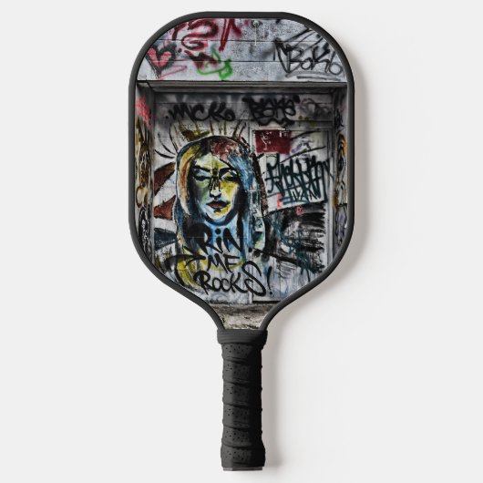 Graffiti Cool Modern Urban Street Art Pickleball Paddle (Voorkant)