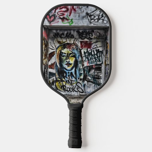 Graffiti Cool Modern Urban Street Art Pickleball Paddle (Achterkant)
