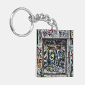 Graffiti Cool Modern Urban Street Art Sleutelhanger (Voorkant Links)