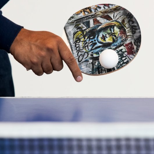 Graffiti Cool Modern Urban Street Art Tafeltennisbatje (Insitu)