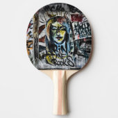 Graffiti Cool Modern Urban Street Art Tafeltennisbatje (Voorkant)