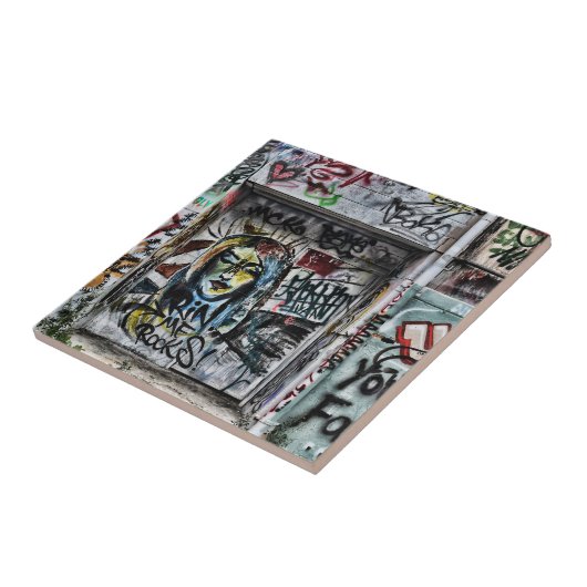 Graffiti Cool Modern Urban Street Art Tegeltje (Zijkant)