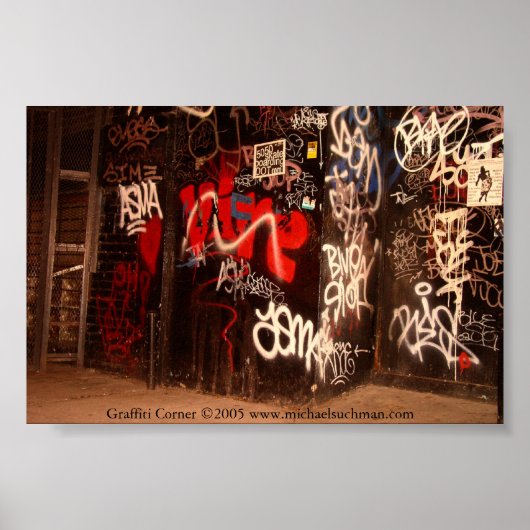 Graffiti Corner Poster (Voorkant)