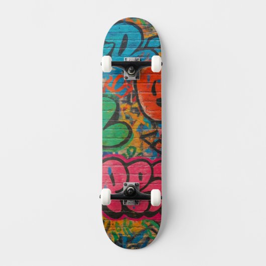 Graffiti Covered Urban Wall Unisex Persoonlijk Skateboard (Voorkant)