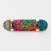 Graffiti Covered Urban Wall Unisex Persoonlijk Skateboard (Horizontaal)