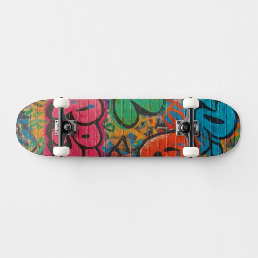 Graffiti Covered Urban Wall Unisex Persoonlijk Skateboard (Horizontaal)