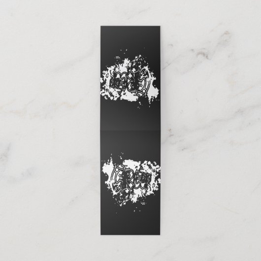 Graffiti Creep Afsprakenkaart (Buitenkant ongevouwen)