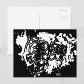 Graffiti Creep Feestdagenkaart (Voorkant / Achterkant)