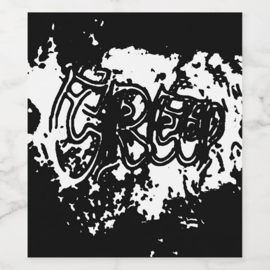 Graffiti Creep Wijn Etiket (Enkel label)