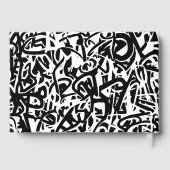 Graffiti Crown Zwart Groen Verjaardag Gastenboek (Achterkant)