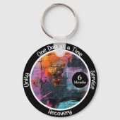 Graffiti Custom Recovery Milestone Gift Sleutelhanger (Voorkant)