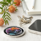 Graffiti Custom Recovery Milestone Gift | Sobriety Sleutelhanger (Zijkant)