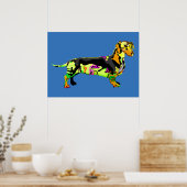 Graffiti Dachshund Poster (Keuken)