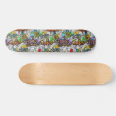 Graffiti Dance Hip Hop Pattern Urban Persoonlijk Skateboard (Horizontaal)