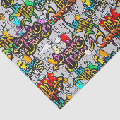 Graffiti Dance Hip Hop Pattern Urban Tissuepapier (Detail)