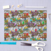 Graffiti Dance Hip Hop Pattern Urban Tissuepapier (Craft)