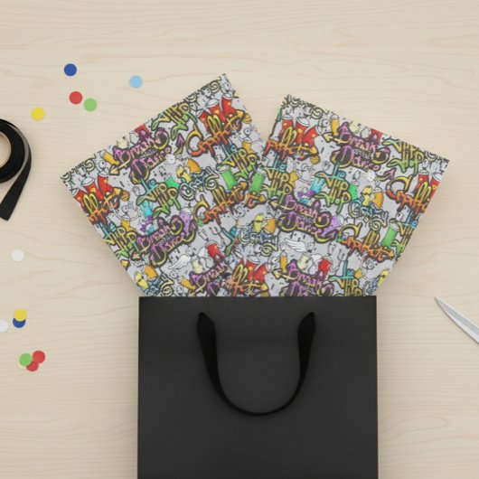 Graffiti Dance Hip Hop Pattern Urban Tissuepapier