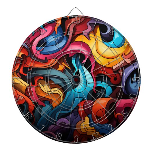 Graffiti-dartbord Dartbord (Voorkant)