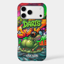 Graffiti Darts Frog iPhone / iPad hoesje