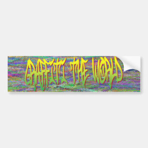 Graffiti De Bumpersticker van de wereld
