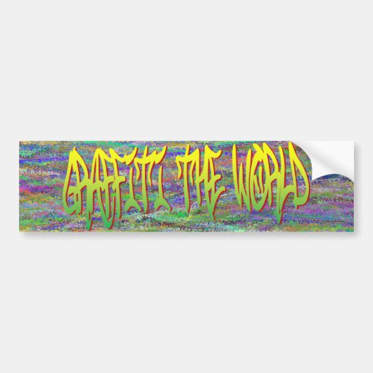 Graffiti De Bumpersticker van de wereld (Voorkant)