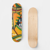 graffiti-dek persoonlijk skateboard (Voorkant)