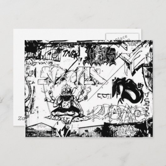 Graffiti Delight Briefkaart (Voorkant / Achterkant)