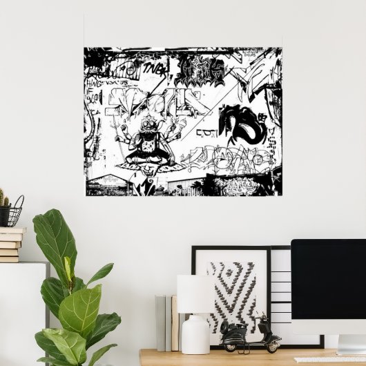 Graffiti Delight Poster (Thuiskantoor)