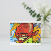 Graffiti Demon Briefkaart (Staand voorkant)