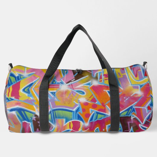 Graffiti Design Duffel Bag Plunjezak (Achterkant)