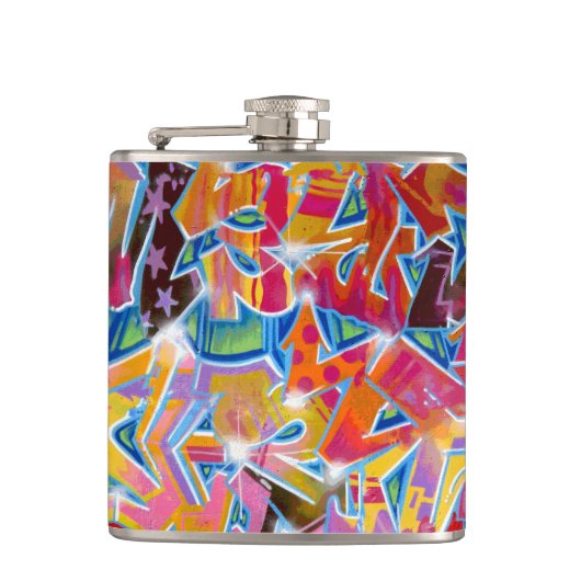Graffiti Design Flask Heupfles (Voorkant)