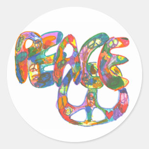Graffiti Design Peace Sticker