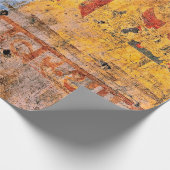 Graffiti devanagari, met wandbekleding cadeaupapier (Hoek)
