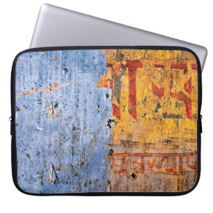 Graffiti devanagari, met wandbekleding laptop sleeve