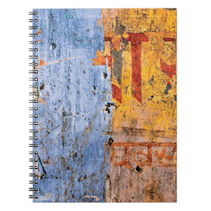 Graffiti devanagari, met wandbekleding notitieboek