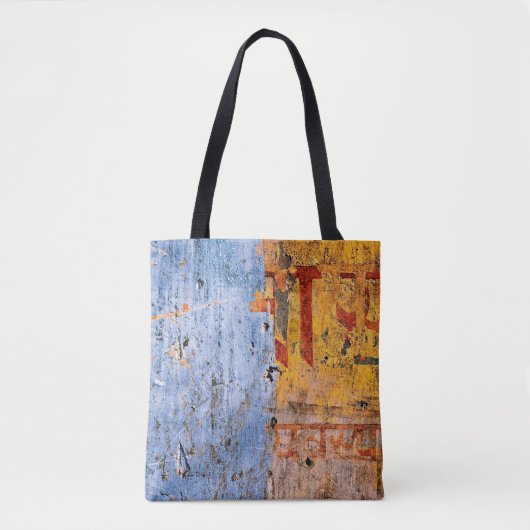Graffiti devanagari, met wandbekleding tote bag (Voorkant)
